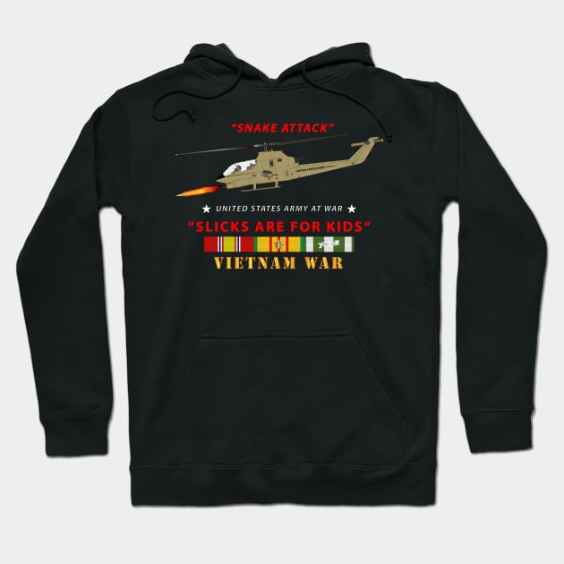 AH-1 Cobra - Snake Attack - Slicks are for Kids w VN SVC Hoodie by twix123844